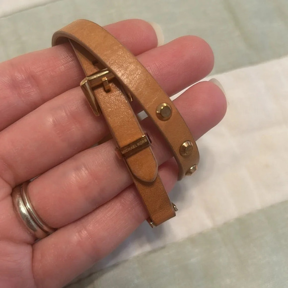 Michael Kors gold studded genuine leather wrap bracelet ✨️ - Picture 4 of 7